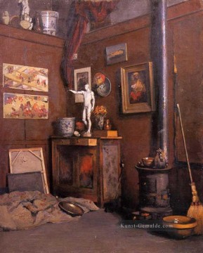  Herd Kunst - Innenraum eines Studio mit Herd Gustave Caillebotte